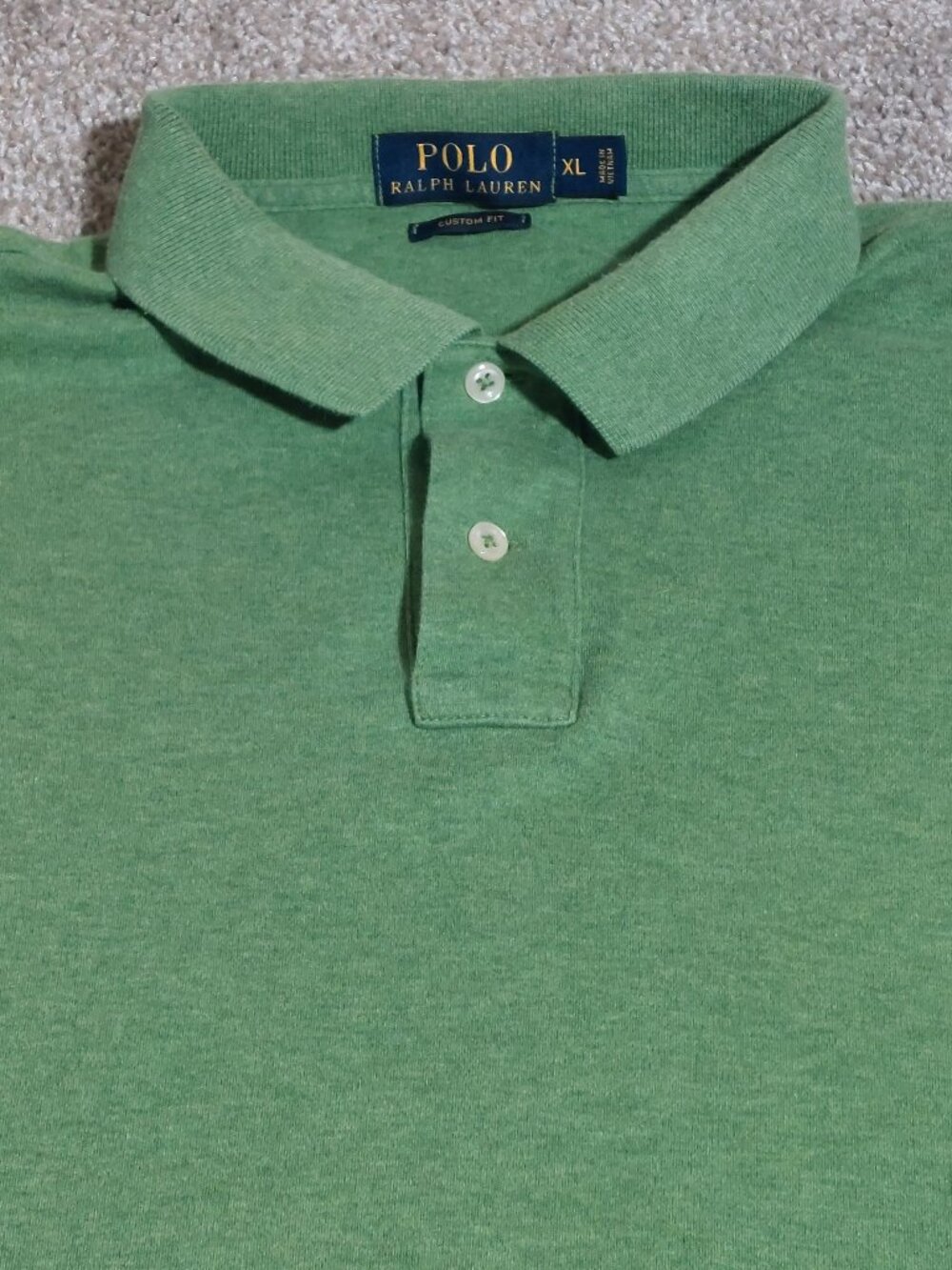 Polo by Ralph Lauren Short sleeve polo heathered green size XL - Picture 1 of 6
